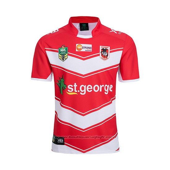 Maillot St George Illawarra Dragons Rugby 2018-2019 Exterieur Font01